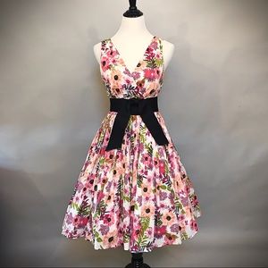 Vintage Inspired Summer Floral Dress